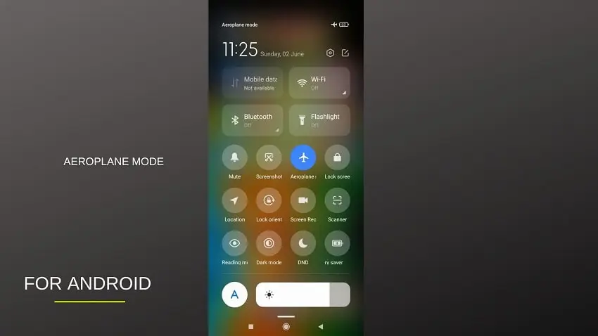 aeroplane mode for android